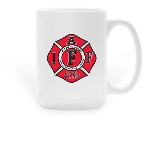 Black Mountain Professional Firefighters&nbsp;, a White Large Coffee Mug