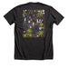 Lupine, a Dark Grey Heather Premium Unisex Tee (back-view)