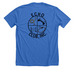 Echo Club, a Heather True Royal Premium Unisex Tee (back-view)