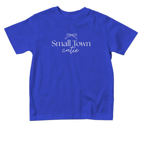 Small Town Cutie - Toddler, a Royal Blue Toddler Tee