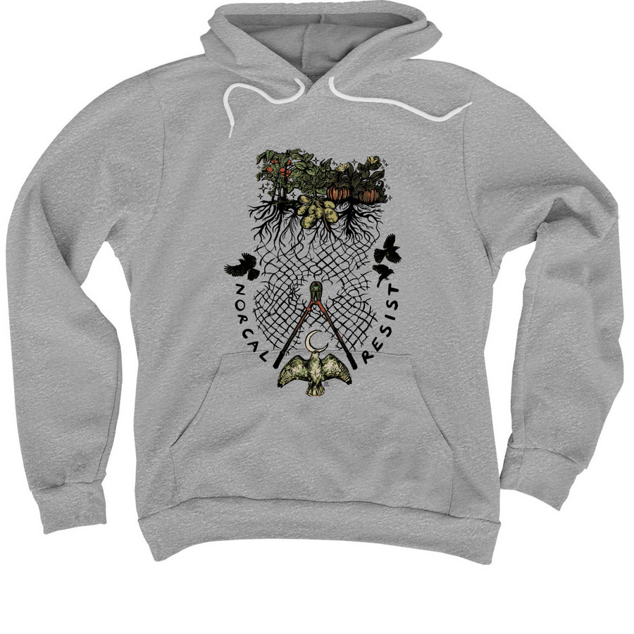 Liberation, Not Deportation, a Athletic Heather Premium Pullover Hoodie