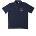 Worthingway Blue Band Shirts, a True Navy Unisex Performance Polo