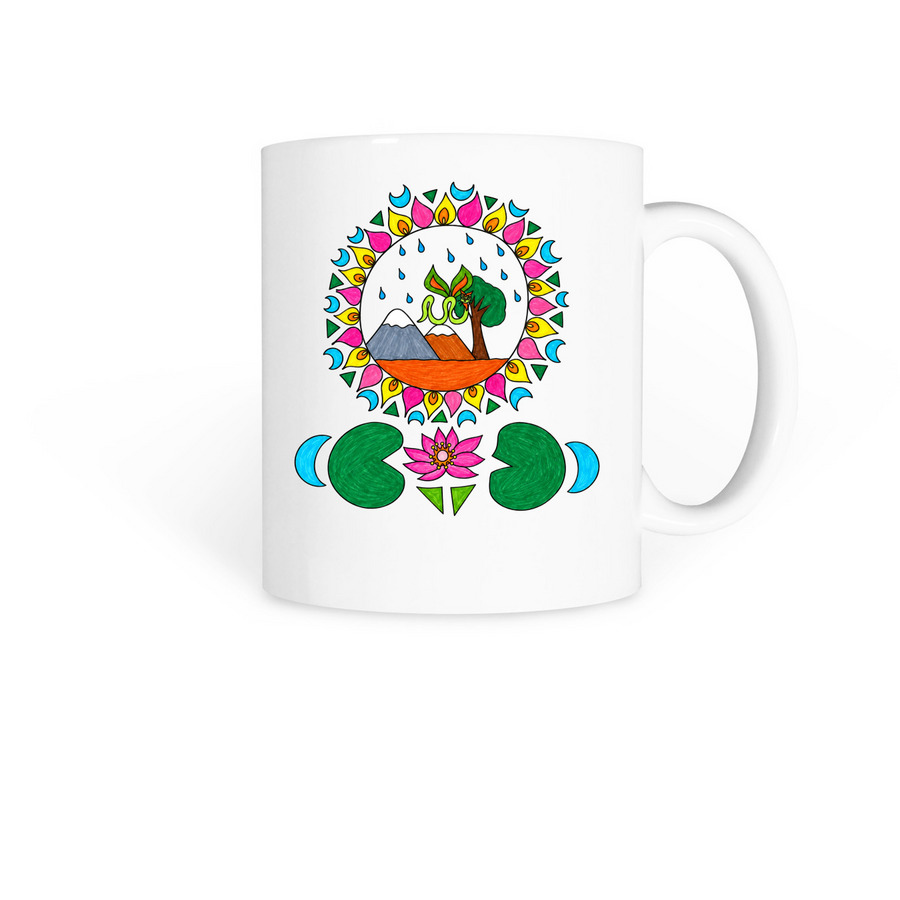 Balance by&nbsp;Zubeda Khan, a White Coffee Mug