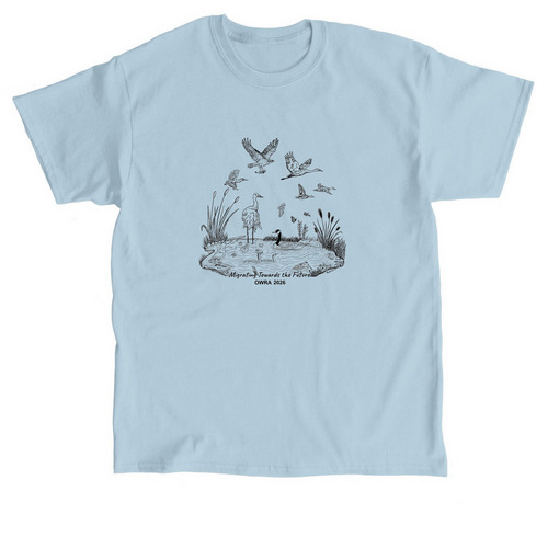 2026 OWRA Conference, a Light Blue Classic Unisex Tee