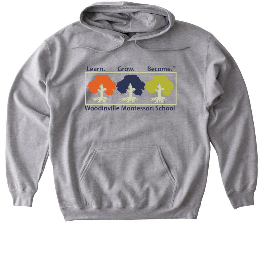 Adult Pullover Hoodie (Color Logo), a Sport Grey Gildan Softstyle Pullover Hoodie