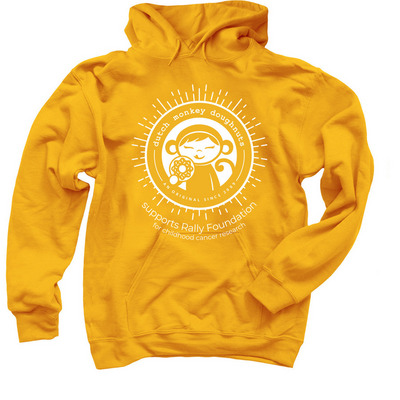 Rally Foundation, a Gold Pullover Hoodie