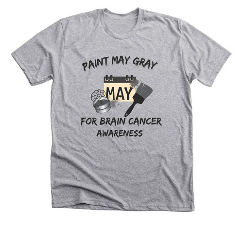 Paint May Gray For Brain Cancer Awareness!&nbsp;, a Athletic Heather Premium Unisex Tee