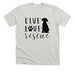 Live Love Rescue, a Heather Cement Premium Unisex Tee