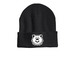 Bear Beanie, a Heather Charcoal Printed Cuffed Beanie