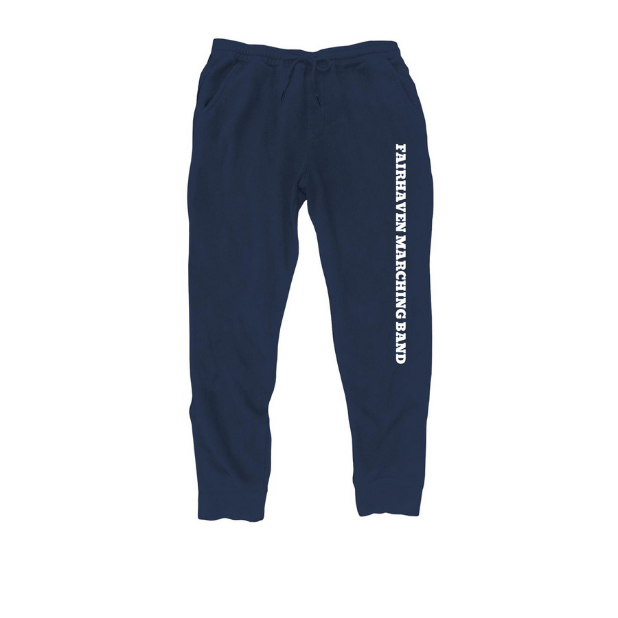FMB Pants, a Classic Navy Midweight Fleece Joggers
