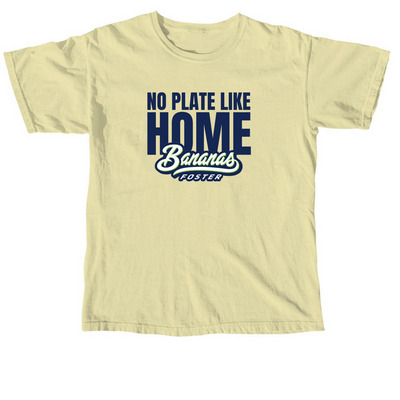 No Plate Like Home - Comfort Colors, a Butter Comfort Colors Unisex Tee
