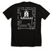 Alpha & Omega, a Solid Black Blend Premium Unisex Tee (back-view)