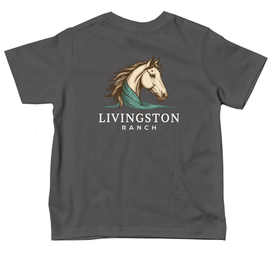 Toddler, a Charcoal Toddler Tee (back-view)