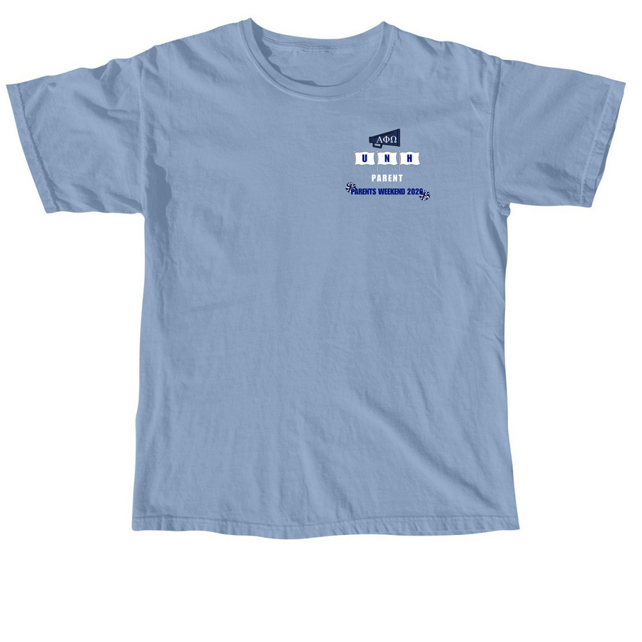 APO PARENT - PARENTS WEEKEND 26', a Washed Denim Comfort Colors Unisex Tee
