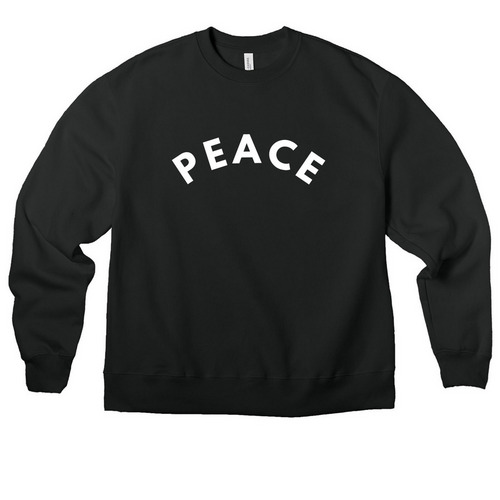Peace Pres Sweatshirts, a Vintage Black Premium Heavyweight Crewneck Sweatshirt