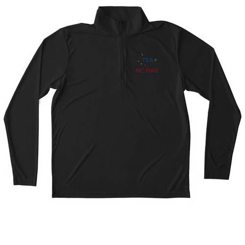 TEA @ NC State Official Club Quarter Zip, a Black Unisex Performance Quarter Zip Pullover