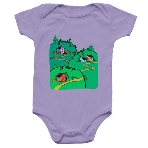 Matching Onesies, a Lavender Infant Onesie