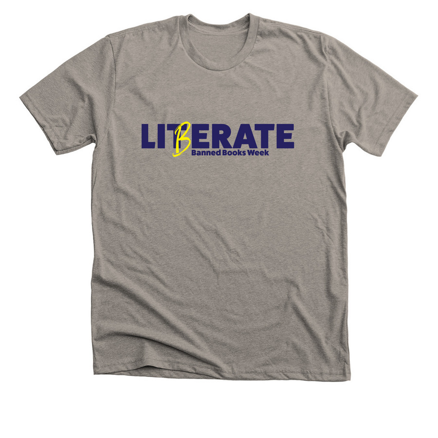 Liberate Two-Sided Tee, a Heather Stone Premium Unisex Tee