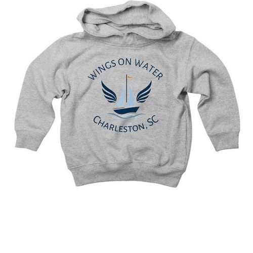 Wings on Water Toddler Collection, a Heather Toddler Pullover Hoodie