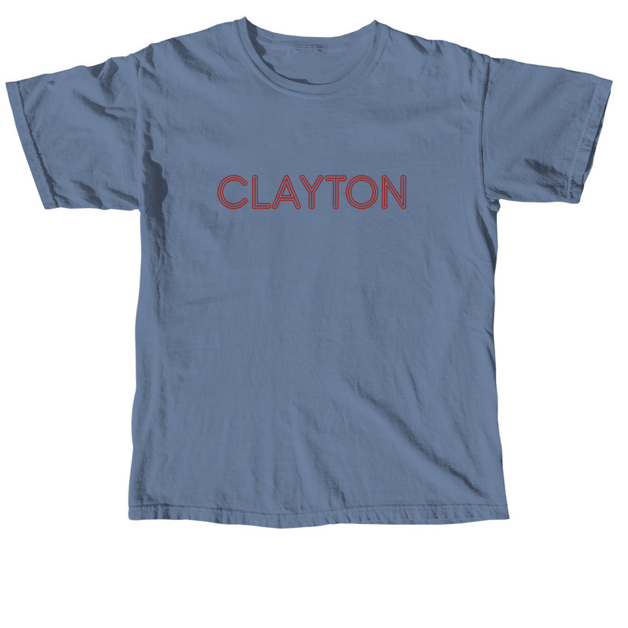 Clayton Shirt, a Blue Jean Comfort Colors Unisex Tee