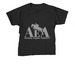 Black and Silver AEA line&nbsp;, a Black Youth Unisex Tee