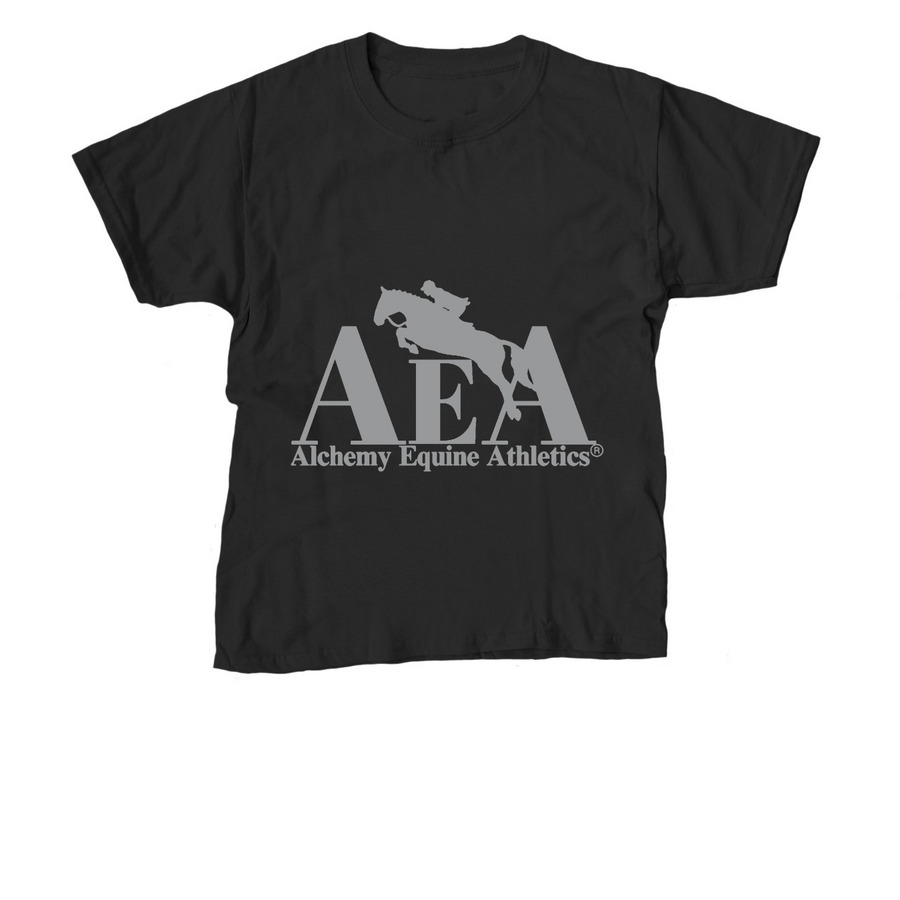 Black and Silver AEA line&nbsp;, a Black Youth Unisex Tee