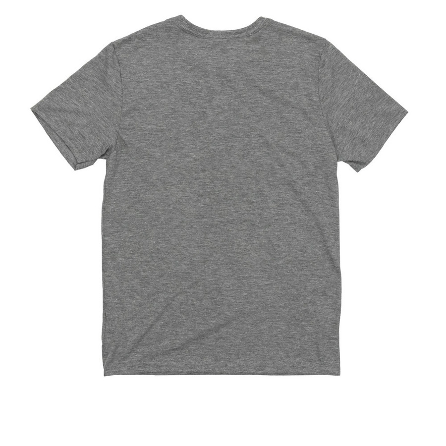 Education Is Power Tee, a Aluminum Grey Allmade Youth Eco Triblend Tee (back-view)