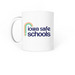 Heart Icon Ceramic Coffee Mug, a White Coffee Mug (back-view)