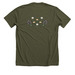 Feel it to heal it, a Heather Military Green Premium Unisex Tee (back-view)
