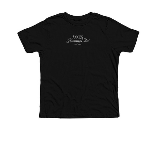 Annie?s Club (small text), a Solid Black Blend Premium Youth Tee