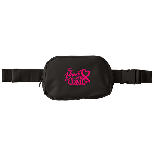 Hope on the Go, a Deep Black Matte Hip Pack