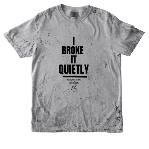 Broken in Silence, a Smoke Comfort Colors Colorblast Tee