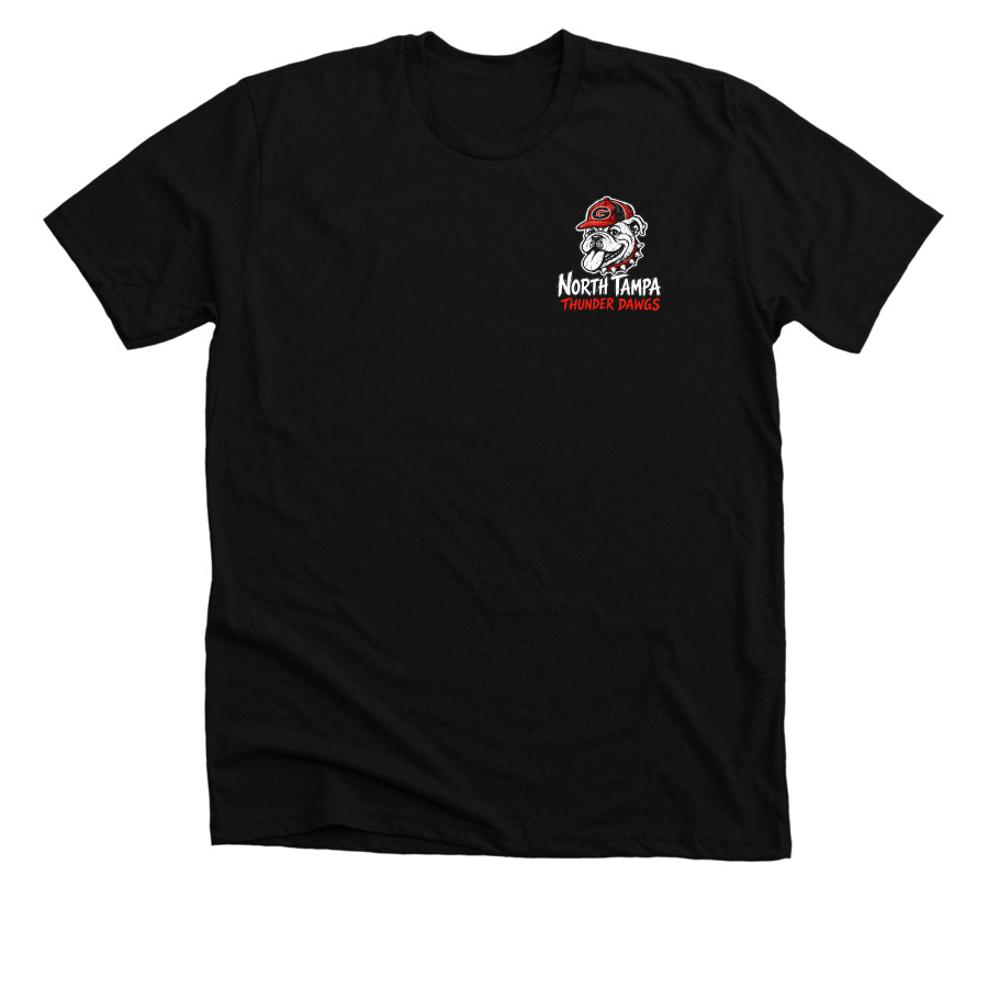 North Tampa Thunder Dawgs T-Shirts, a Solid Black Blend Premium Unisex Tee