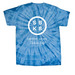 Salmon Bay Shirts, a Baby Blue Classic Tie Dye Tee (back-view)