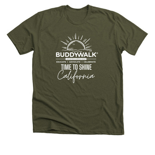 TBODS BUDDY WALK 2024, a Heather Military Green Premium Unisex Tee