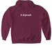 "it depends" Sweaters, a Maroon Gildan Softstyle Pullover Hoodie