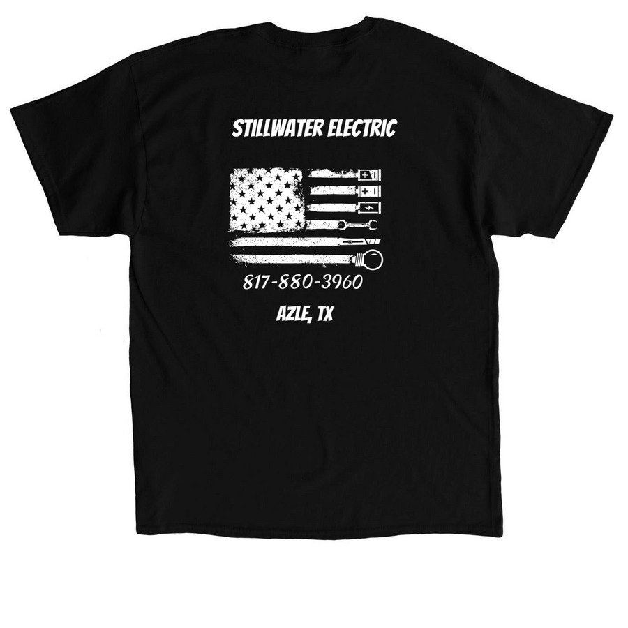 SE Flag, a Black Classic Unisex Tee (back-view)