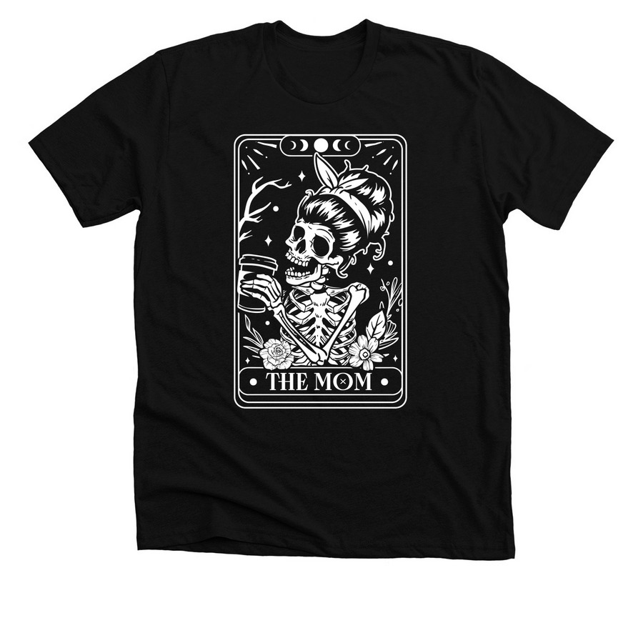 The Mom, a Solid Black Blend Premium Unisex Tee