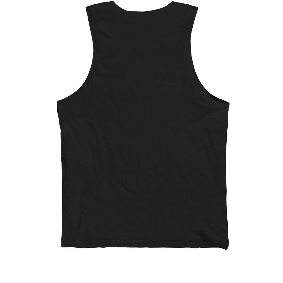 Manawai- Pearl & Hermes Atoll, a Black Premium Cotton Tank (back-view)