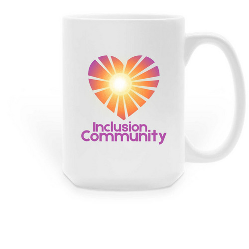 Inclusion Large Mug, a White Large Coffee Mug
