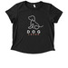 Help Us Say Yes, a Space Black Allmade Eco Triblend Women?s Scoop Neck Tee