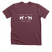 Rescue, Heal, Love&nbsp;, a Heather Maroon Premium Unisex Tee