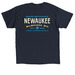 NEWaukee Merch - Dark Colors, a Navy Classic Unisex Tee (back-view)