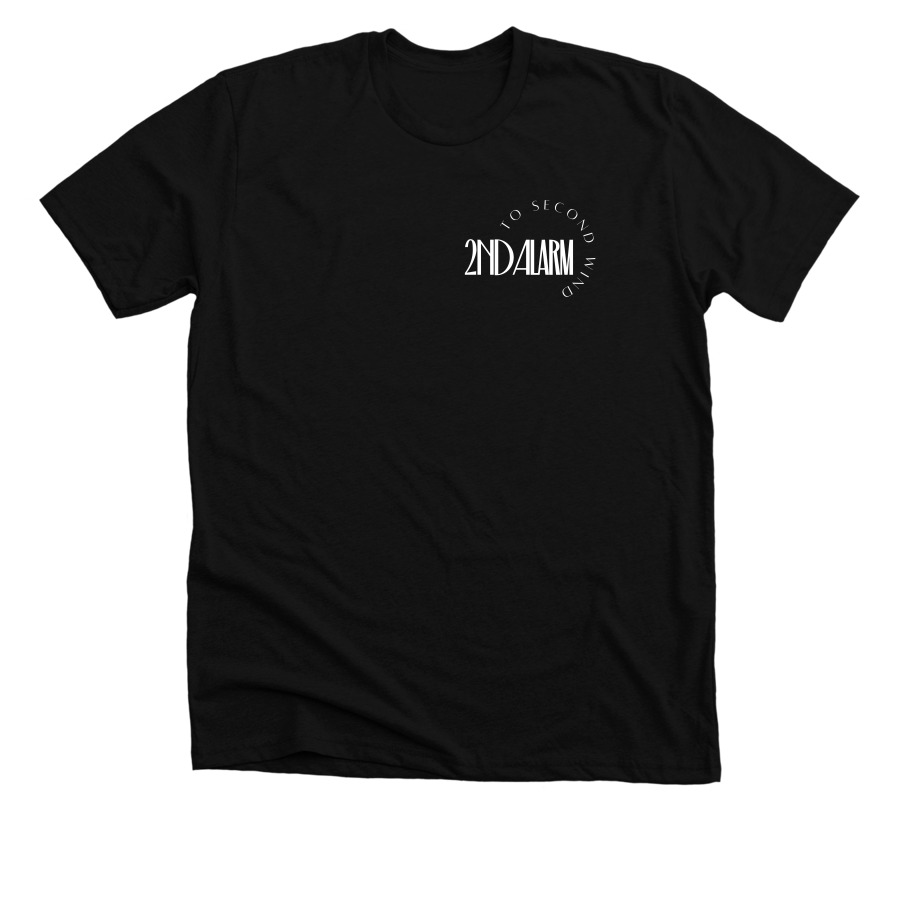 2nd Alarm Tees and Hoodies (Modern), a Solid Black Blend Premium Unisex Tee