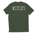 Softball Dad, a Herb Green Allmade Eco Triblend Unisex Tee (back-view)
