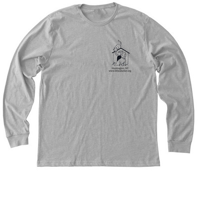 Little Shelter Animal Rescue Logo&nbsp;, a Athletic Heather Premium Long Sleeve Tee