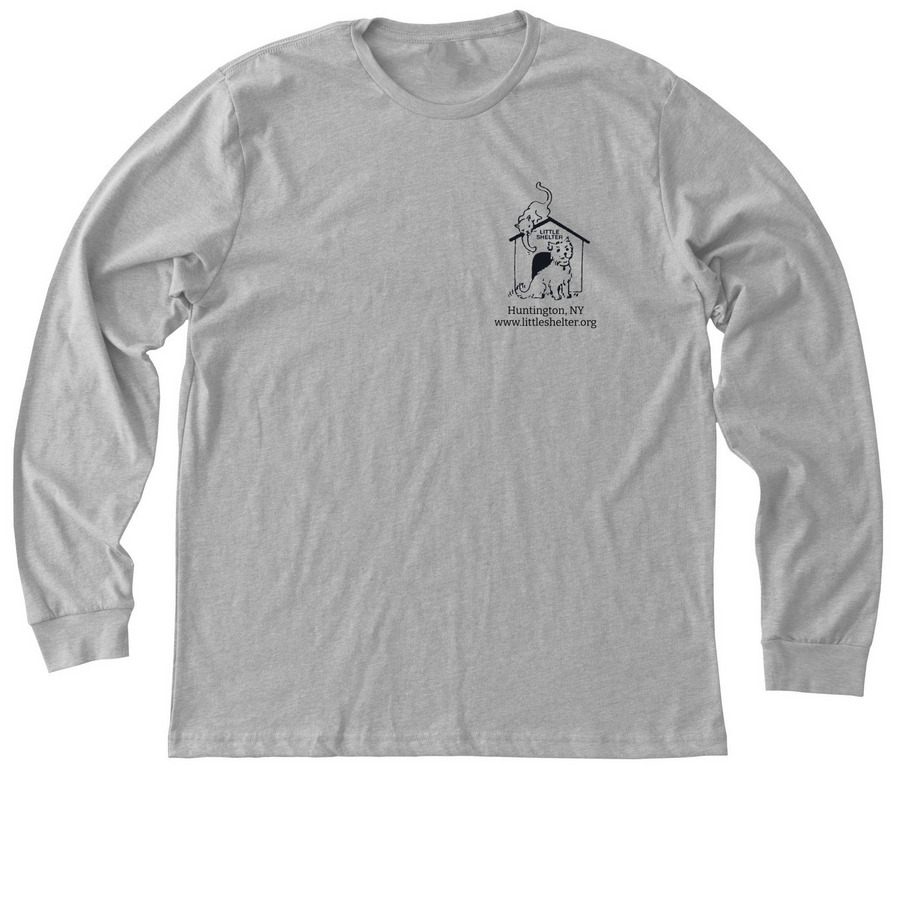 Little Shelter Animal Rescue Logo&nbsp;, a Athletic Heather Premium Long Sleeve Tee