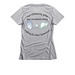 Team Andrea, a Dark Heather Grey Women's Slim Fit Tee (back-view)