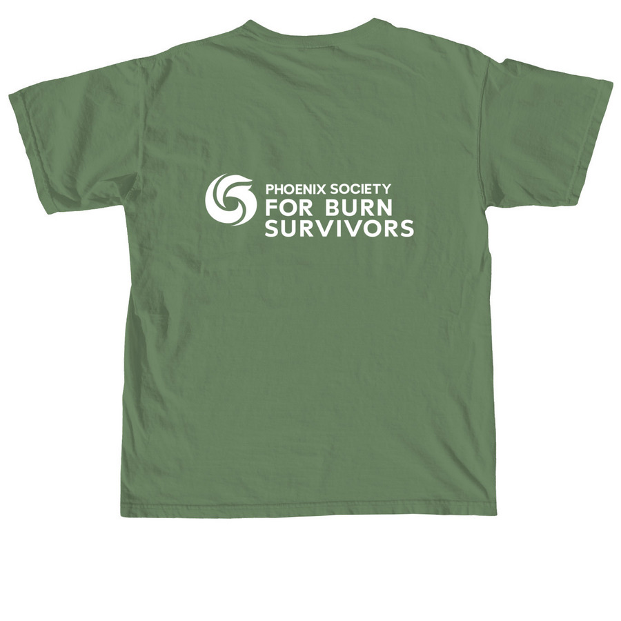 Surviving & Thriving, a Hemp Comfort Colors Unisex Tee (back-view)