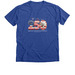 America 250: Home of the Brave & the Bichon, a Heather True Royal Premium V-Neck Tee